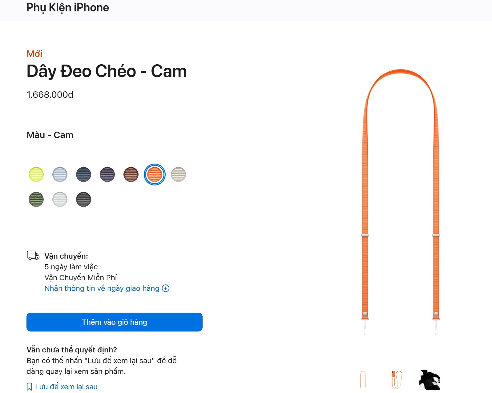 Dây đeo iPhone gần 1,7 triệu đồng: Người dùng nói chưa thể tưởng tượng - 1