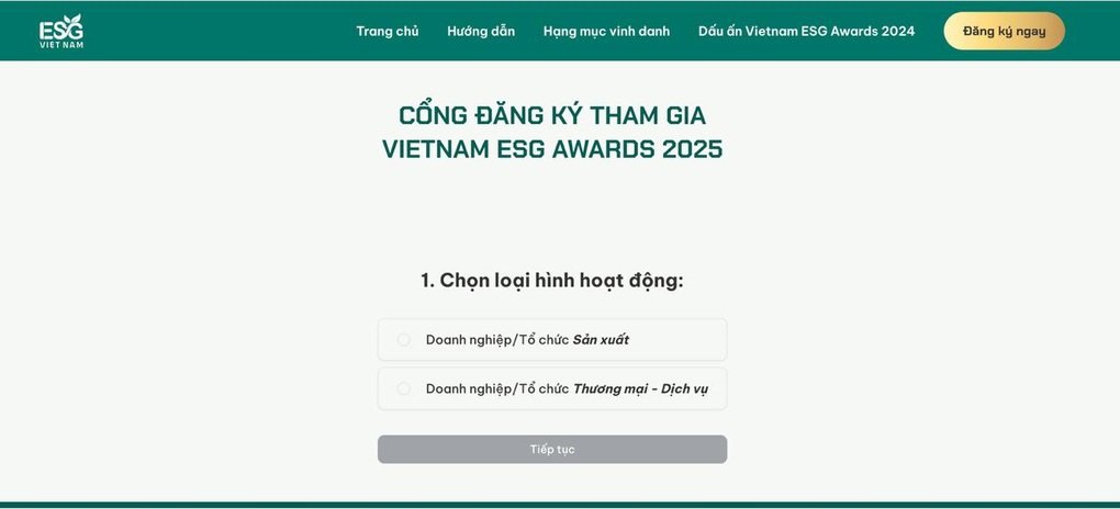 Chính thức mở cổng đăng ký tham gia Vietnam ESG Awards 2025 - 1 Chính thức mở cổng đăng ký tham gia Vietnam ESG Awards 2025 - 1