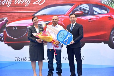 PTI trao thưởng ô tô Mazda cho khách hàng