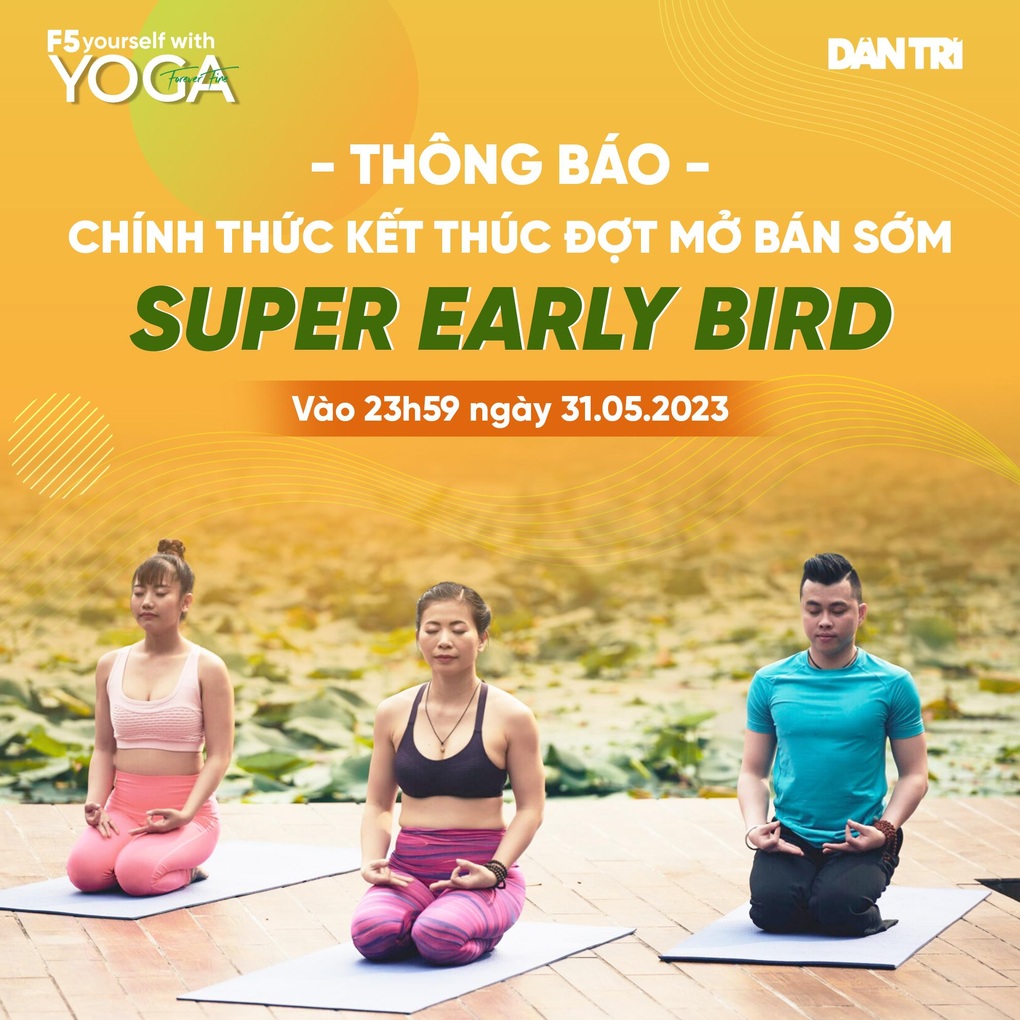 Cơ hội sở hữu vé ưu đãi dự ngày hội yoga quy mô lớn - 3 Cơ hội sở hữu vé ưu đãi dự ngày hội yoga quy mô lớn - 3