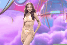 Phần trình diễn áo tắm bùng nổ và hùng biện thuyết phục của Thùy Tiên