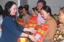 Phó Chủ tịch nước tặng quà Tết gia đình chính sách, người nghèo ở Bạc Liêu