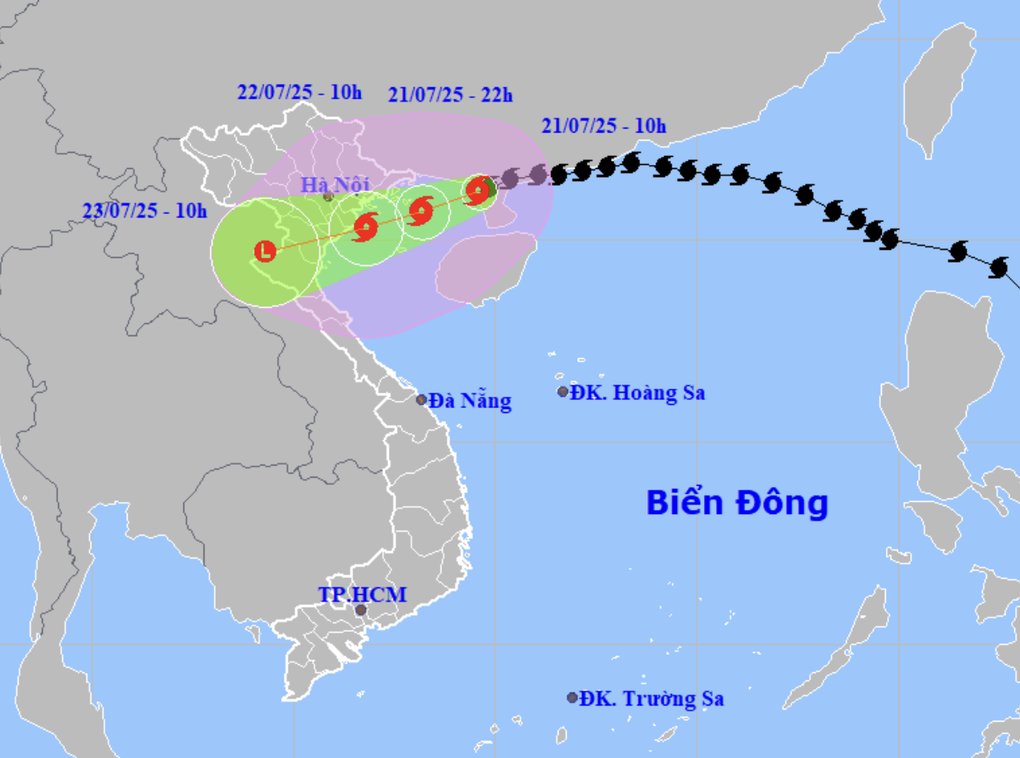 Bão Wipha đã vào Vịnh Bắc Bộ, khả năng tăng 2 cấp trong hôm nay - 1 Bão Wipha đã vào Vịnh Bắc Bộ, khả năng tăng 2 cấp trong hôm nay - 1
