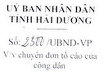 Yêu cầu Thanh tra tỉnh Hải Dương giải quyết dứt điểm khiếu nại của công dân