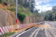 Đèo Prenn ở Đà Lạt xuất hiện thêm vết nứt