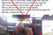 Thông tin "cụ bà đói kém bi đát giữa mùa dịch" là bịa đặt