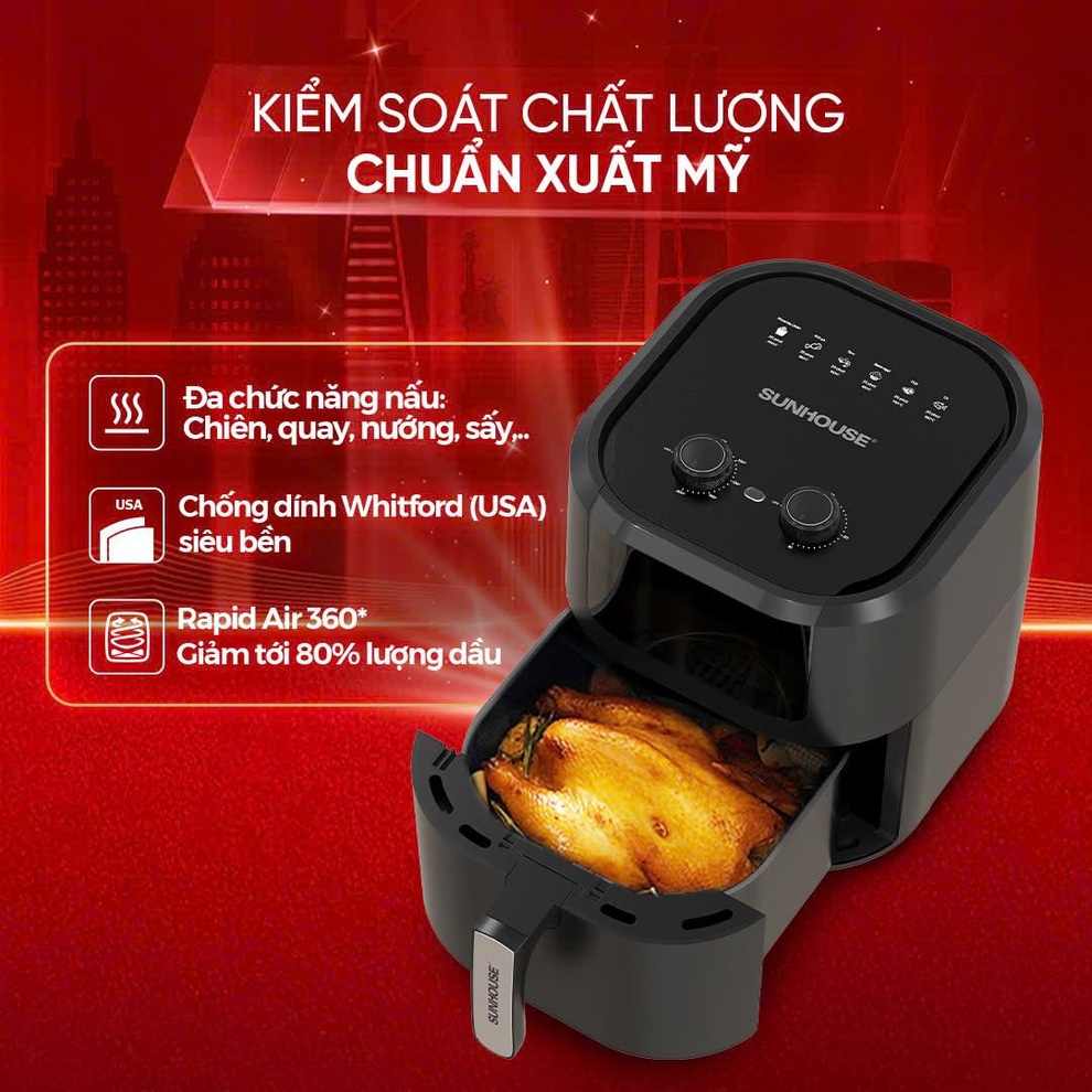 Nồi chiên không dầu SUNHOUSE là “Hàng Việt Nam được người tiêu dùng yêu thích 2025” - 3 Nồi chiên không dầu SUNHOUSE là “Hàng Việt Nam được người tiêu dùng yêu thích 2025” - 3