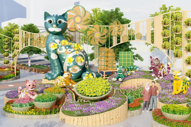 Diện mạo Đường hoa Nguyễn Huệ TPHCM Tết Quý Mão 2023