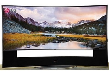 LG mang dòng sản phẩm TV UHD màn hình cong khổng lồ tới CES 2014