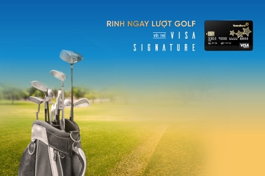 Nhiều ưu đãi cho khách hàng chơi golf bằng thẻ tín dụng VietinBank Visa Signature