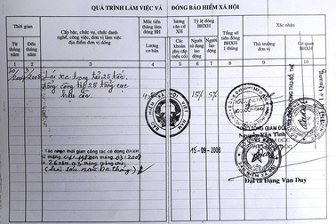 Phát hiện 2 sổ BHXH được làm giả tinh vi