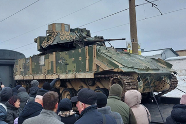 Nga đem "sát thủ diệt tăng" M2 Bradley thu tại Ukraine diễu khắp đất nước