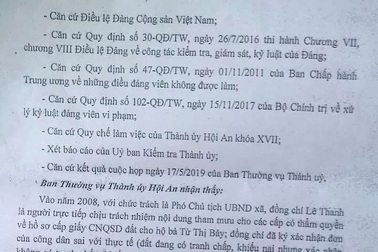 Vi phạm về đất đai, Chủ tịch xã bị cách hết chức vụ trong Đảng