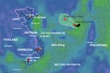 Áp thấp nhiệt đới khó mạnh lên thành bão