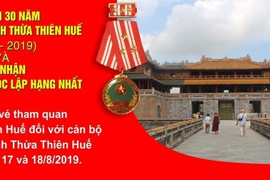 Miễn vé tham quan di tích cho người dân Thừa Thiên Huế nhân 30 năm ngày tái lập tỉnh