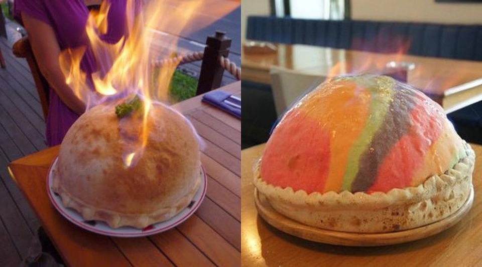 Món pizza nóng bỏng bốc cháy ngùn ngụt, thực khách kiên nhẫn ngồi… chờ ăn - 5 Món pizza nóng bỏng bốc cháy ngùn ngụt, thực khách kiên nhẫn ngồi… chờ ăn - 5