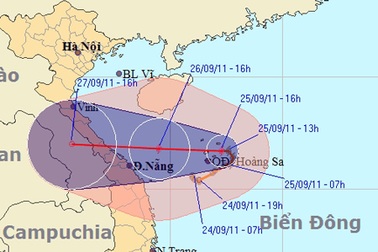 Bão số 4 ảnh hưởng trực tiếp Hà Tĩnh đến Quảng Nam 