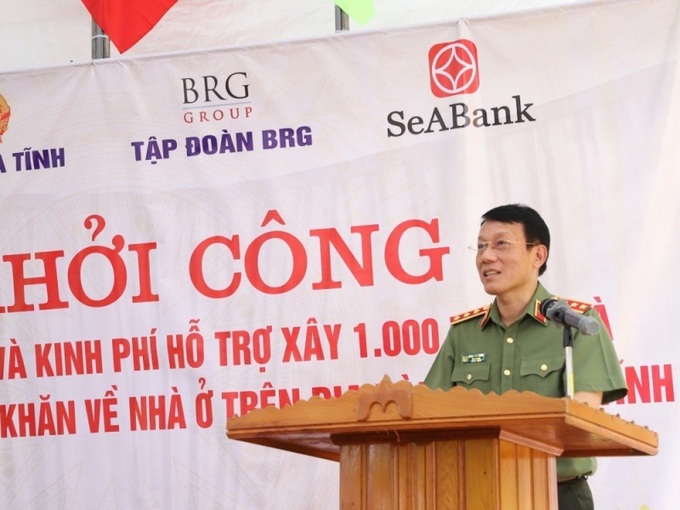Thượng tướng Lương Tam Quang phát biểu tại buổi lễ