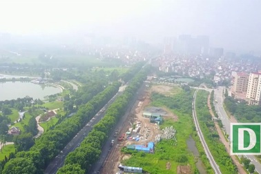 Công trường đường vành đai hơn 8.500 tỷ đồng ở Hà Nội