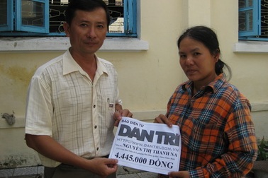 Quà nhân ái tiếp tục đến với chị Nguyễn Thị Thanh Na