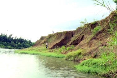 Người dân bất lực nhìn sông "nuốt chửng" hàng chục ha đất nông nghiệp