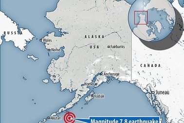Động đất 7,8 độ Richter ở Alaska, Mỹ cảnh báo sóng thần