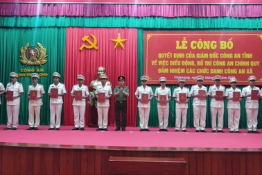 Vĩnh Long hoàn thành việc điều động công an chính quy về xã công tác