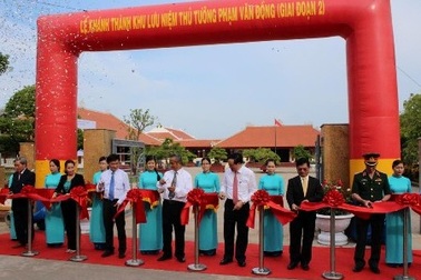 Khánh thành Khu lưu niệm cố Thủ tướng Phạm Văn Đồng