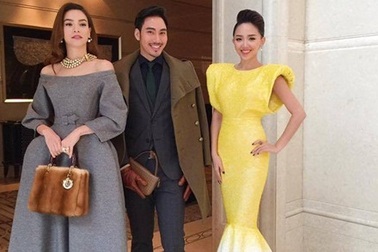 Ngẩn ngơ ngắm thời trang Hà Hồ, Tóc Tiên khi đi gặp David Beckham