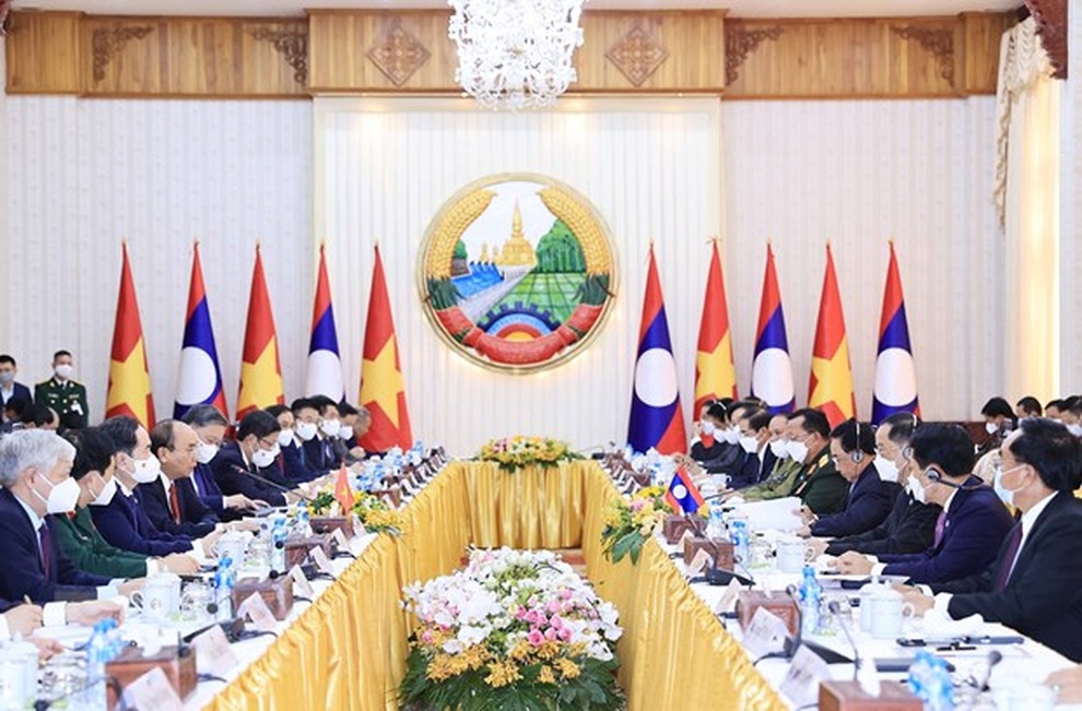 Chủ tịch nước Nguyễn Xuân Phúc hội kiến Thủ tướng Lào - 2 Chủ tịch nước Nguyễn Xuân Phúc hội kiến Thủ tướng Lào - 2