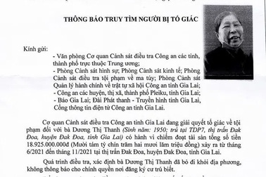 Truy tìm cụ bà 72 tuổi nghi lừa đảo gần 19 tỷ đồng rồi bỏ trốn