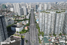 Toàn cảnh tuyến vành đai 2 Hà Nội hợp long 100% phần mặt đường trên cao