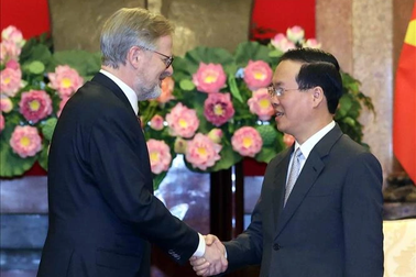 Chủ tịch nước Võ Văn Thưởng tiếp Thủ tướng Cộng hòa Séc Petr Fiala