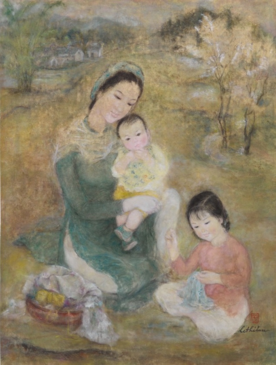 13 siêu phẩm hội họa Việt đắt giá nhất trên thị trường đấu giá quốc tế - 7 13 siêu phẩm hội họa Việt đắt giá nhất trên thị trường đấu giá quốc tế - 7