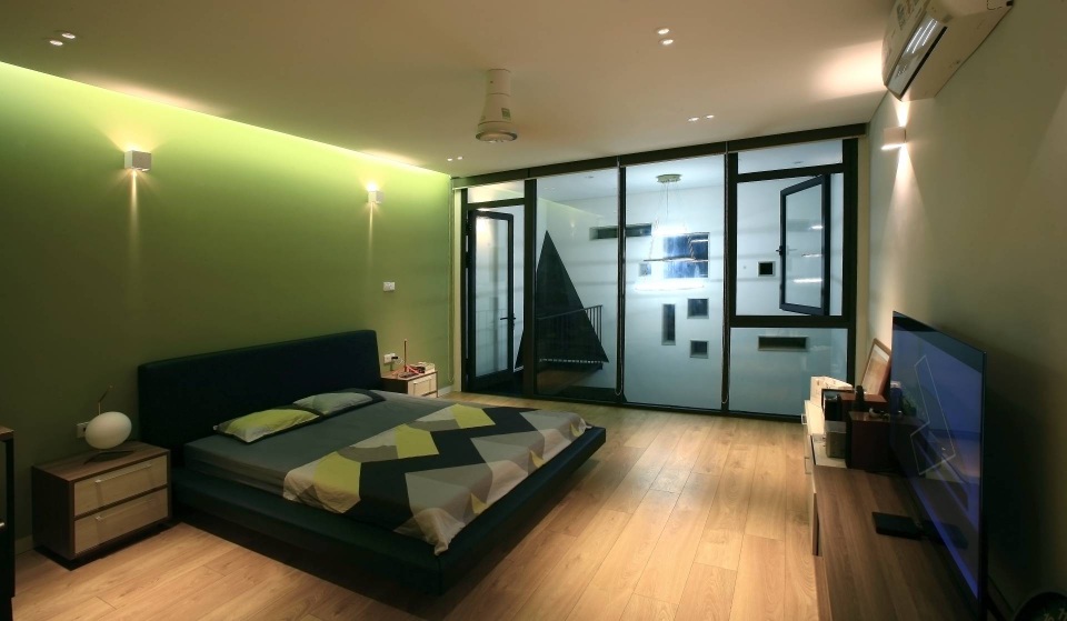 Nhà vát góc độc đáo, tràn ngập ánh sáng trong ngõ nhỏ ở Hà Nội - 10