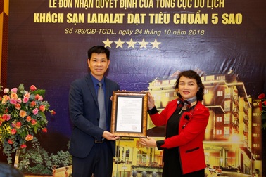 Khách sạn Ladalat Đà Lạt đón nhận tiêu chuẩn 5 sao