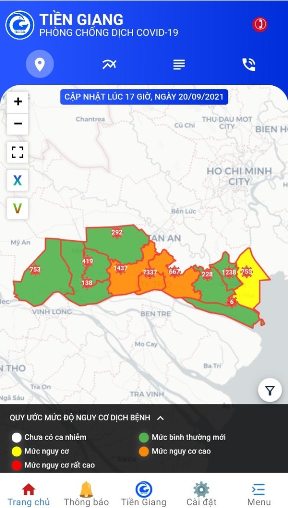 Toàn tỉnh Bến Tre đã xanh rờn, Tiền Giang sạch bóng vùng đỏ - 2 Toàn tỉnh Bến Tre đã xanh rờn, Tiền Giang sạch bóng vùng đỏ - 2
