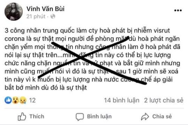 Mâu thuẫn gia đình, chồng ví vợ là... virus corona!
