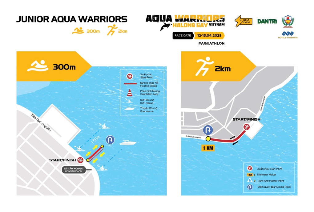 Aqua Warriors Halong Bay 2025 công bố bản đồ đường đua các môn phối hợp - 4 Aqua Warriors Halong Bay 2025 công bố bản đồ đường đua các môn phối hợp - 4