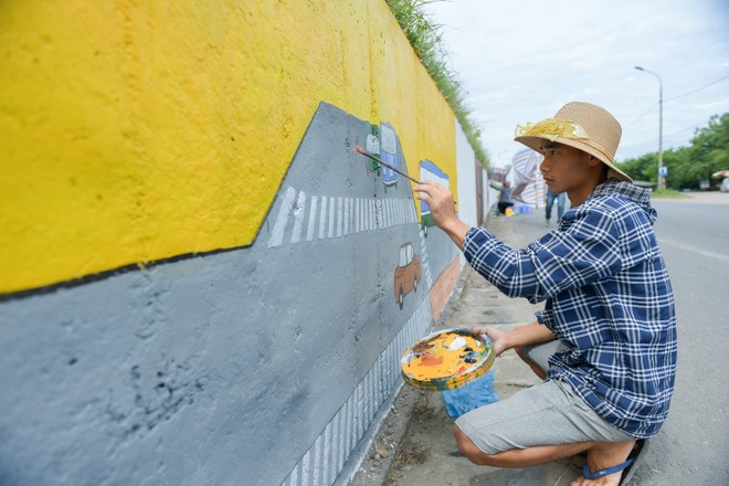 Con đường bích họa dài hơn 2 km ở ngoại thành Hà Nội - 10 Con đường bích họa dài hơn 2 km ở ngoại thành Hà Nội - 10