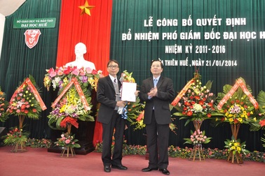 Bổ nhiệm tân phó Giám đốc Đại học Huế