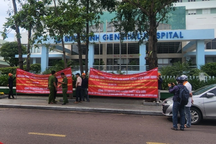 Thực hư thông tin Bệnh viện Bình Định bị căng băng rôn đòi nợ 22 tỷ đồng