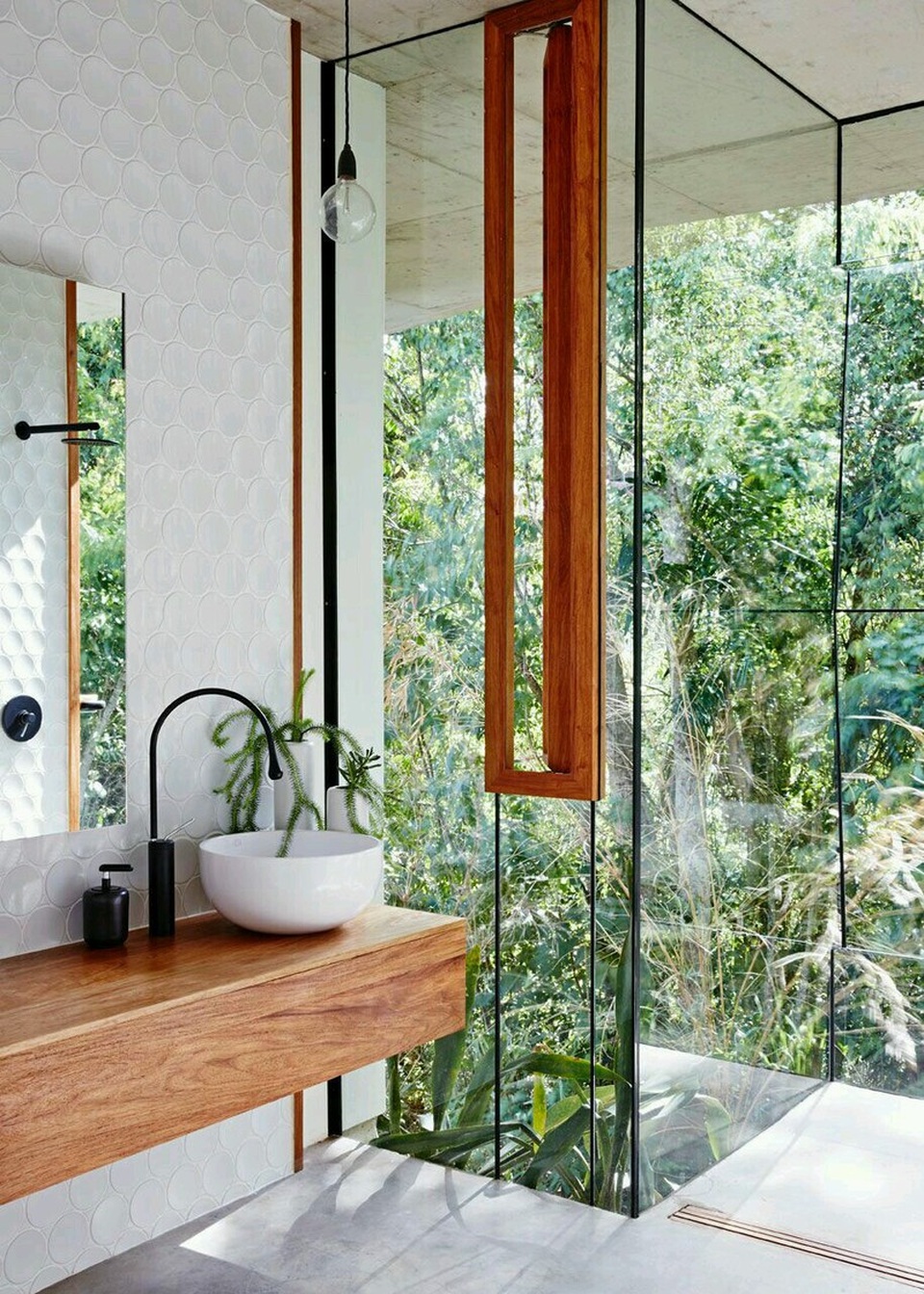 Mẫu phòng tắm mở hài hòa với thiên nhiên - 5 Mẫu phòng tắm mở hài hòa với thiên nhiên - 5