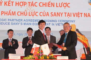Hợp tác chiến lược và giới thiệu sản phẩm chủ lực của Sany tại Việt Nam