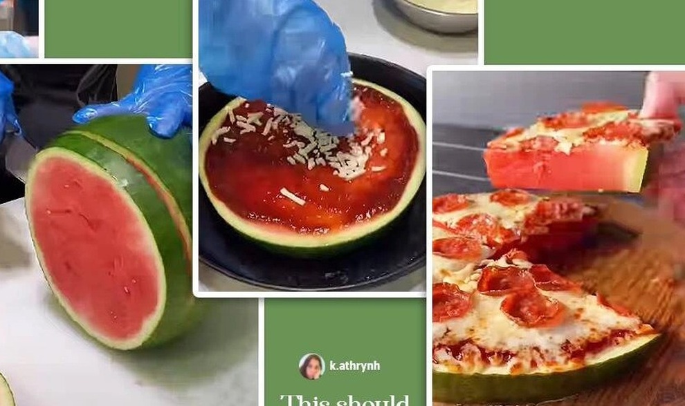 Cư dân mạng sốt với pizza làm từ... dưa hấu - 2 Cư dân mạng sốt với pizza làm từ... dưa hấu - 2
