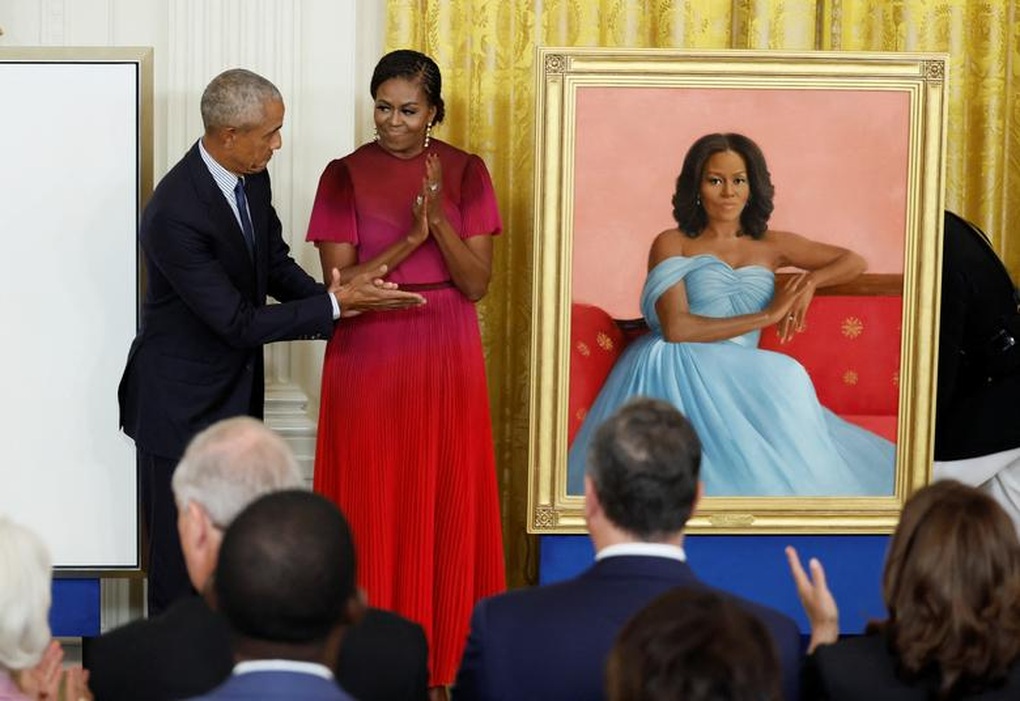 Công bố tranh chân dung vợ chồng cựu Tổng thống Obama tại Nhà Trắng - 4 Công bố tranh chân dung vợ chồng cựu Tổng thống Obama tại Nhà Trắng - 4