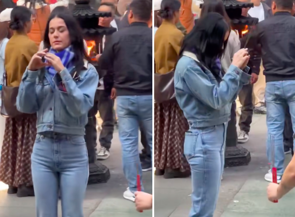 Hình ảnh Katy Perry đi chùa, thành tâm khấn vái gây sốt mạng - 2