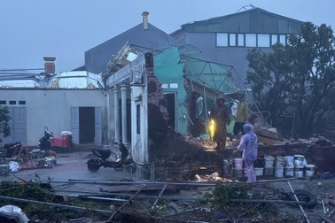 Cảnh đổ nát sau khi bão Bualoi quần thảo qua miền Trung