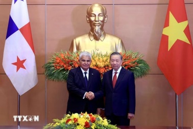 Tổng Bí thư, Chủ tịch nước và Tổng thống Panama bàn chiến lược phát triển