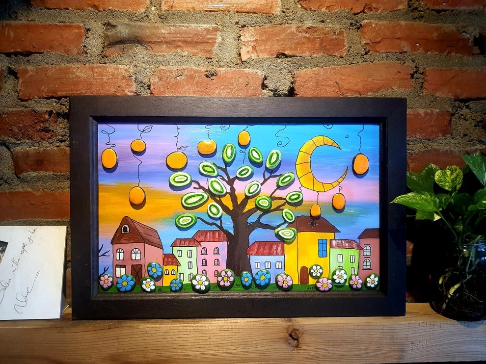 Cô gái Hà Nội thổi hồn vào sỏi, đá tạo thành loạt tranh sống động, đẹp mê - 5 Cô gái Hà Nội thổi hồn vào sỏi, đá tạo thành loạt tranh sống động, đẹp mê - 5